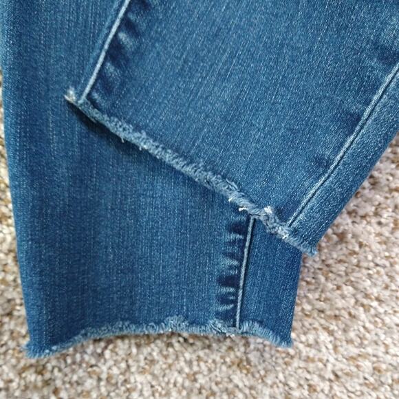 ATHLETA Sculptek Skinny Stretch Raw Hem Ankle Jeans Size 10 - Picture 3 of 12